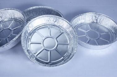 Disposable Aluminium Foil Baking Tray , Silver Foil Food Containers FDA Certification