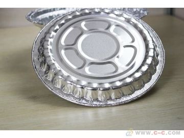 Disposable Aluminium Foil Baking Tray , Silver Foil Food Containers FDA Certification